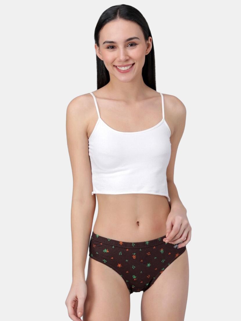 brown printed bikini panty - 19738590 - Standard Image - 3