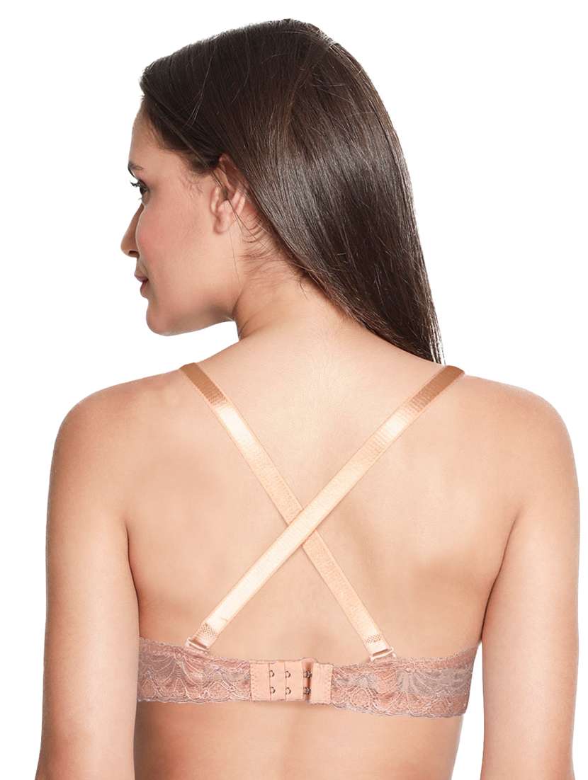 beige nylon tshirt bra - 19740091 -  Standard Image - 3