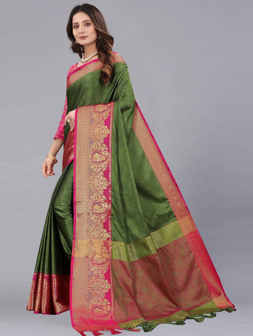 self designed woven saree - 19741180 - Zoom Image - 0