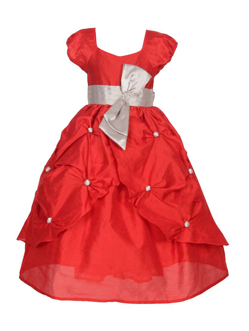 girls square neck cap sleeve frock