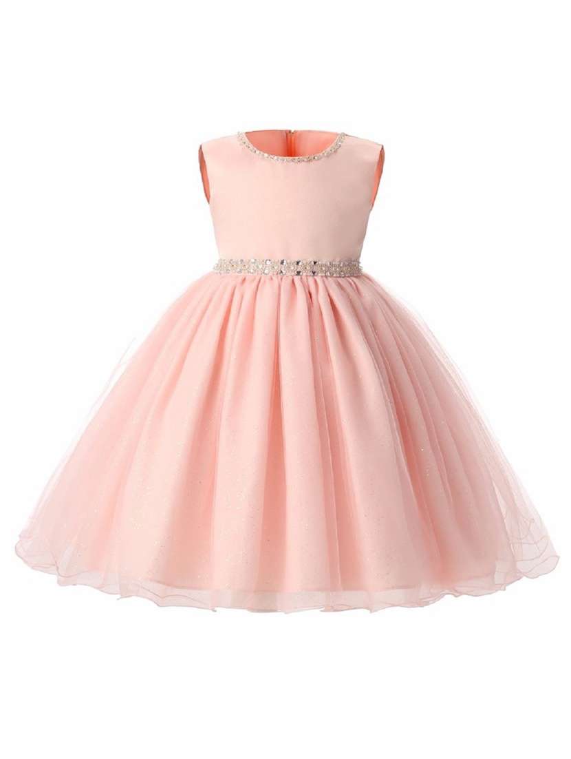 girls round neck sleeveless frock - 19743342 -  Zoom Image - 0