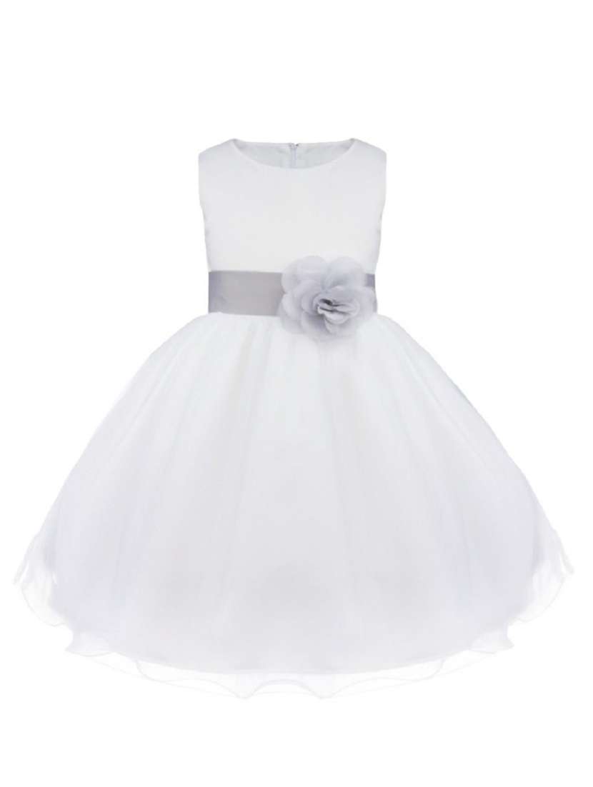 girls round neck sleeveless frock