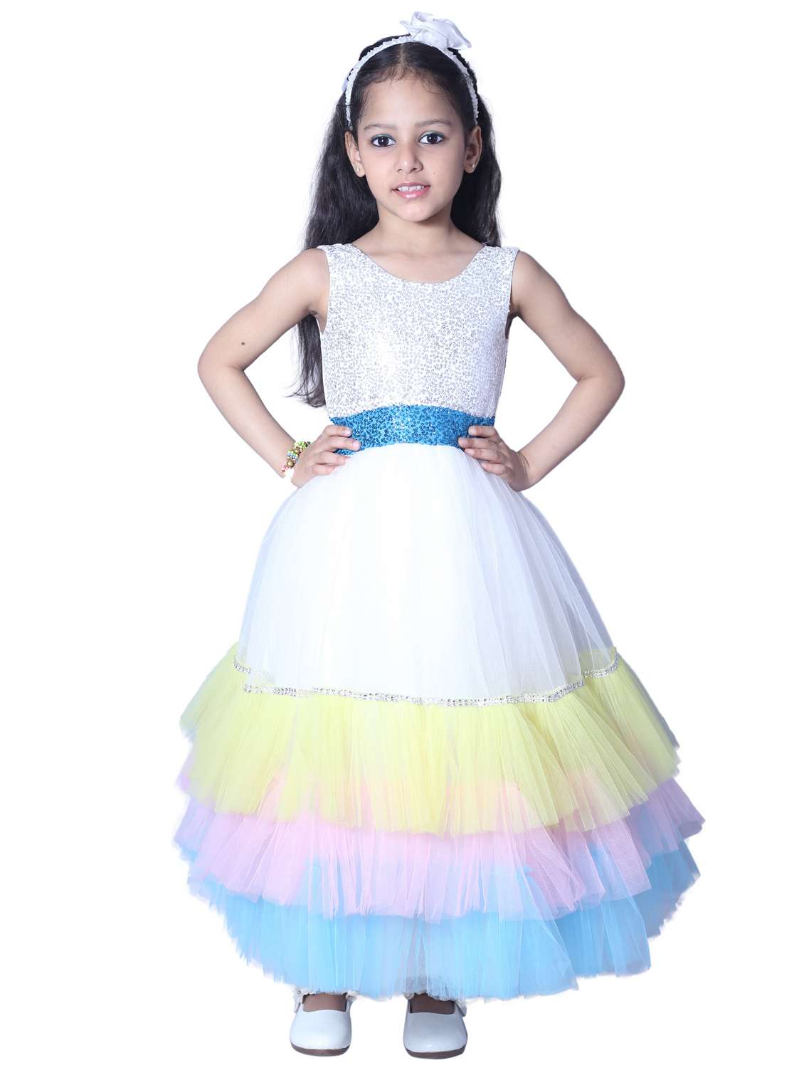 girls round neck sleeveless frock - 19743418 - Zoom Image - 0