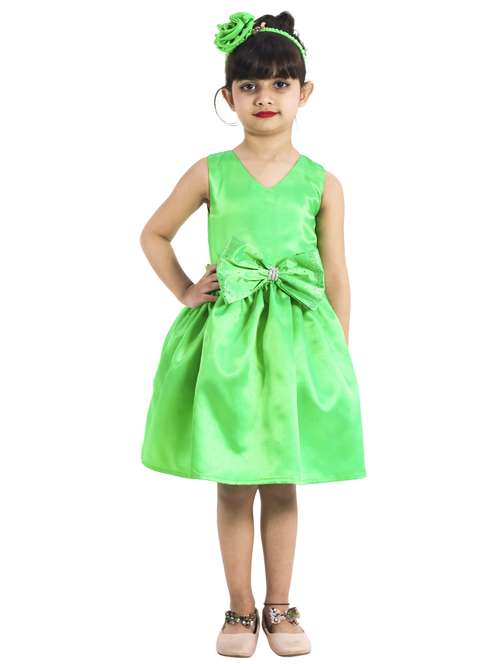 girls v neck sleeveless frock - 19743449 -  Standard Image - 0