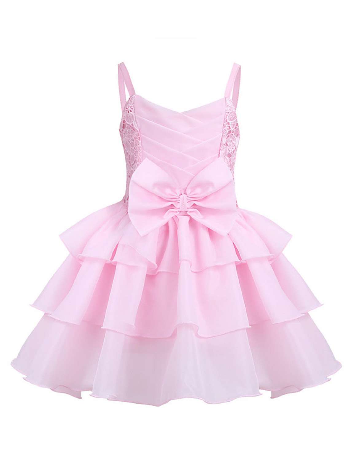 girls v neck sleeveless frock