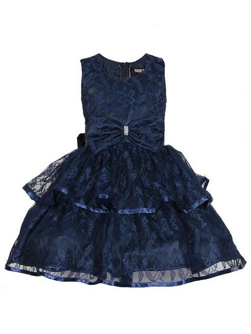 girls round neck sleeveless frock - 19743487 -  Standard Image - 0