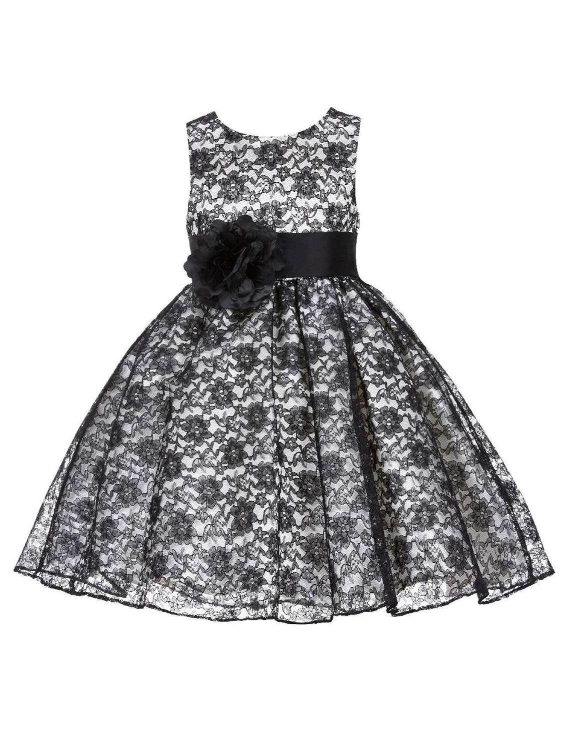 girls round neck sleeveless frock