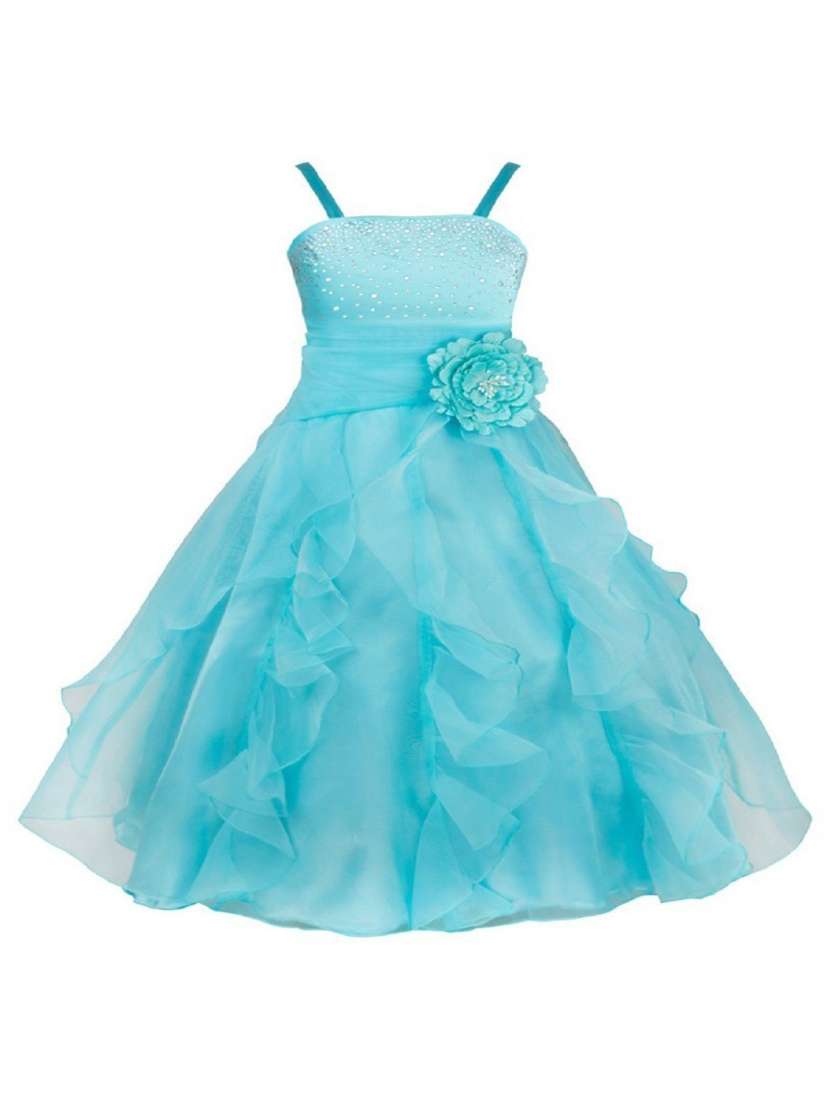 girls square neck sleeveless frock