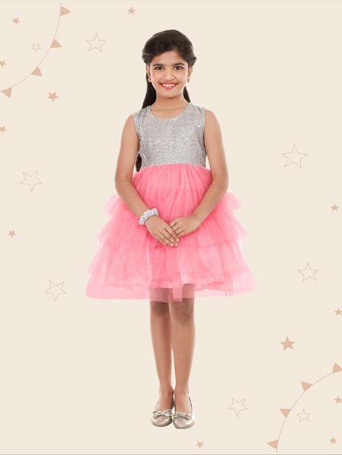 girls round neck sleeveless frock - 19743719 - Standard Image - 0