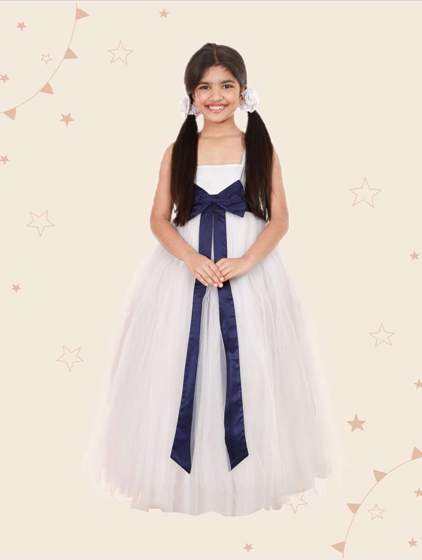 girls square neck sleeveless frock