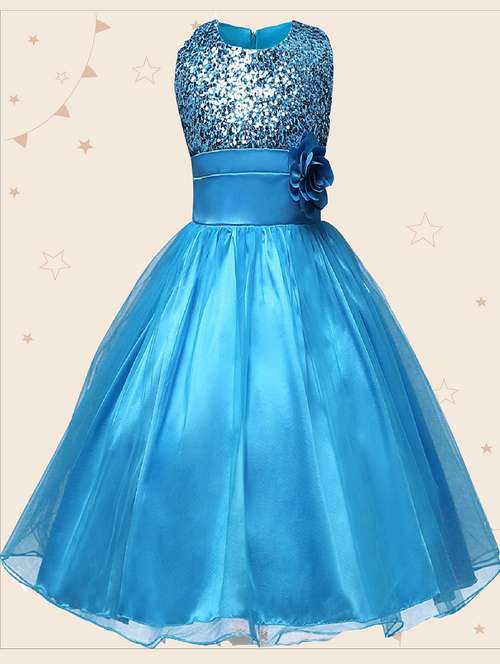 girls round neck sleeveless frock - 19743761 -  Standard Image - 0