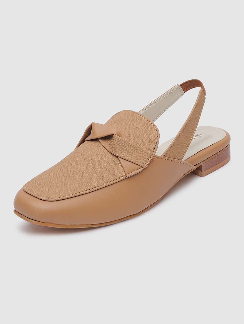 beige pu slip on sandal - 19745182 -  Zoom Image - 0