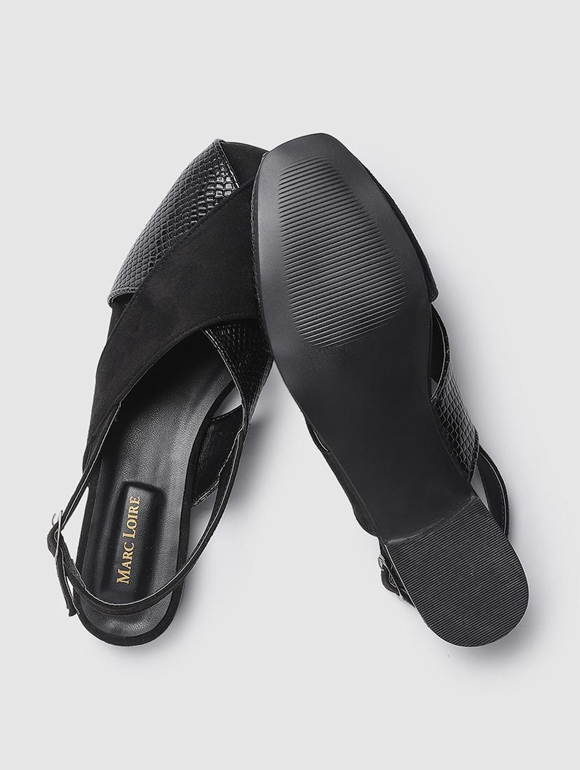 black pu slip on flats - 19745185 - Standard Image - 3