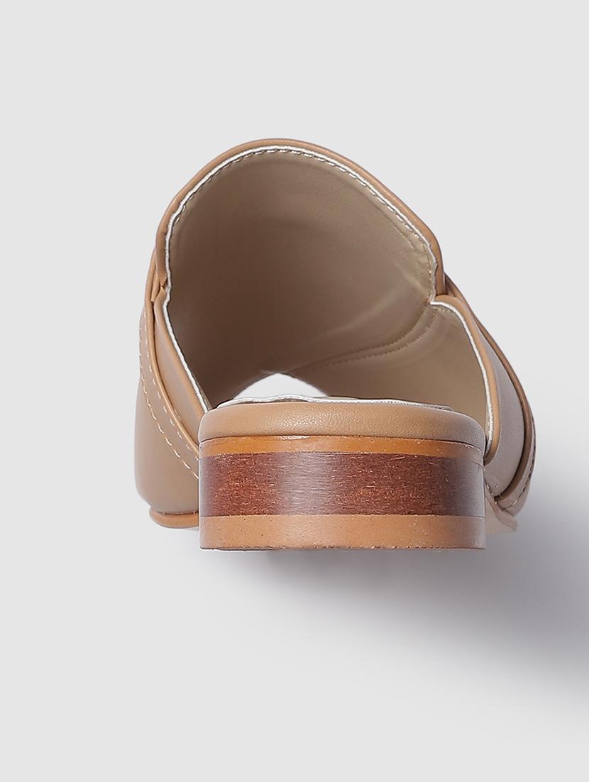 tan pu slip on sandal - 19745188 - Standard Image - 3