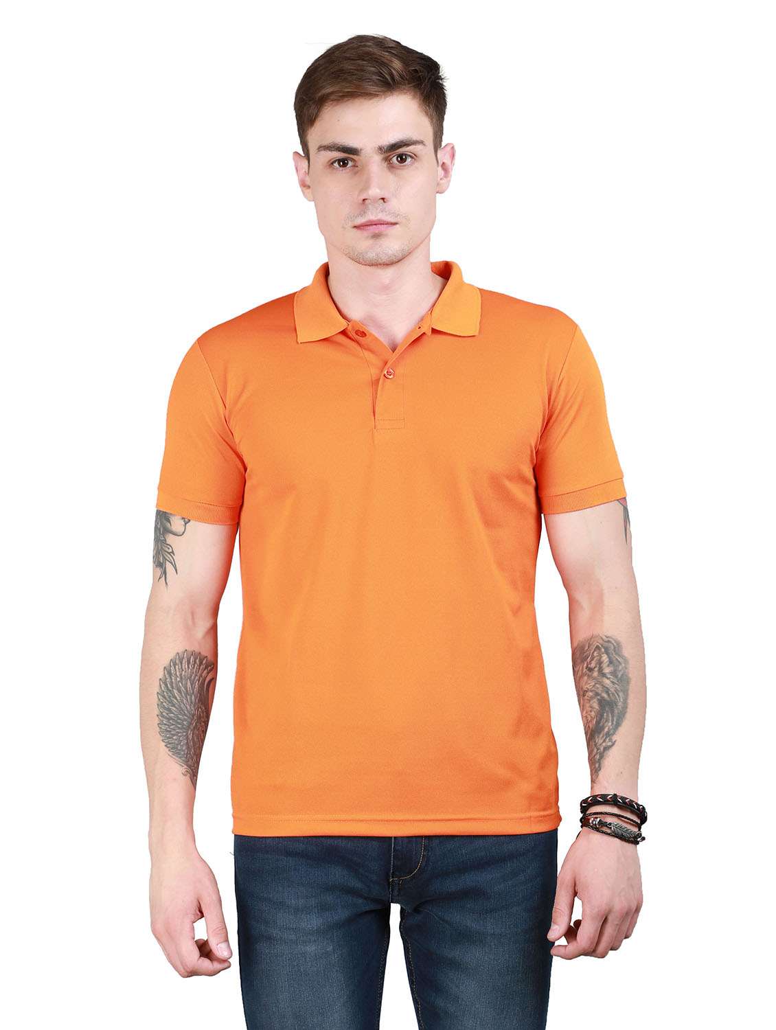 solids cotton polo t-shirt
