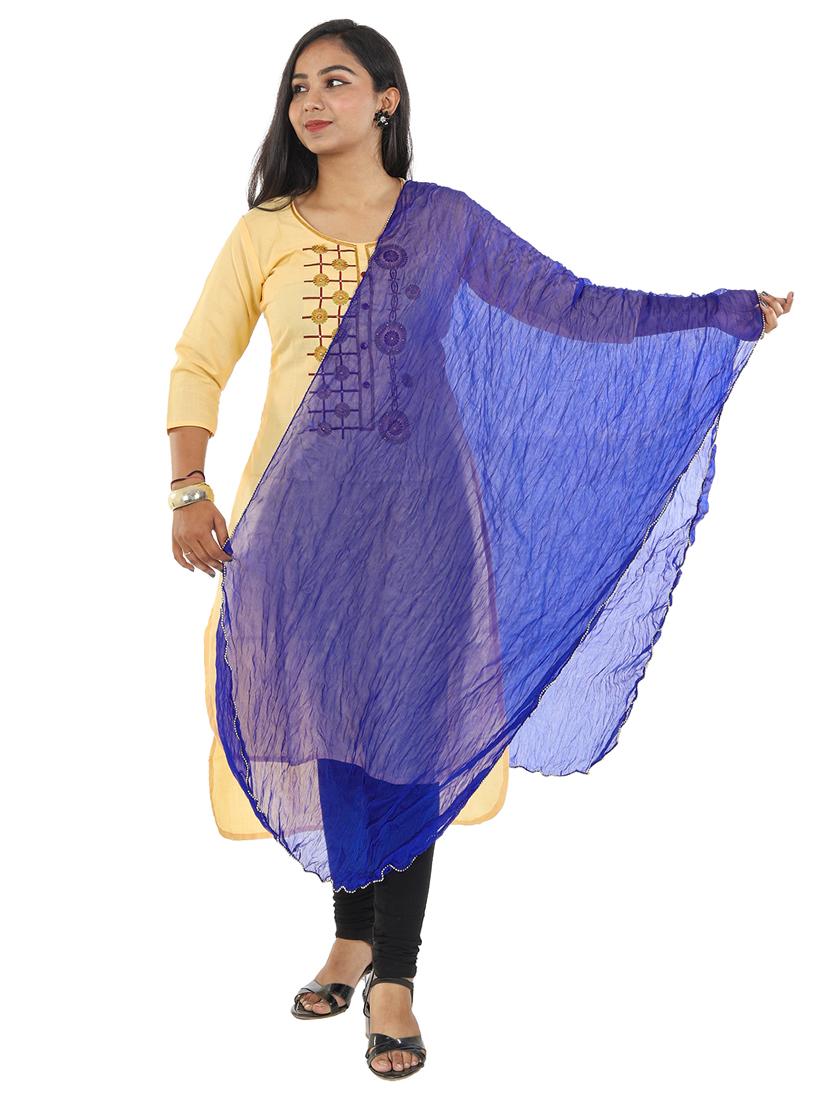 blue chiffon dupatta - 19749596 -  Zoom Image - 0