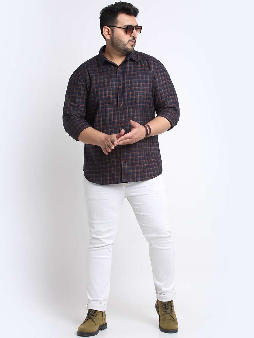 blue cotton casual shirt - 19750073 - Standard Image - 3