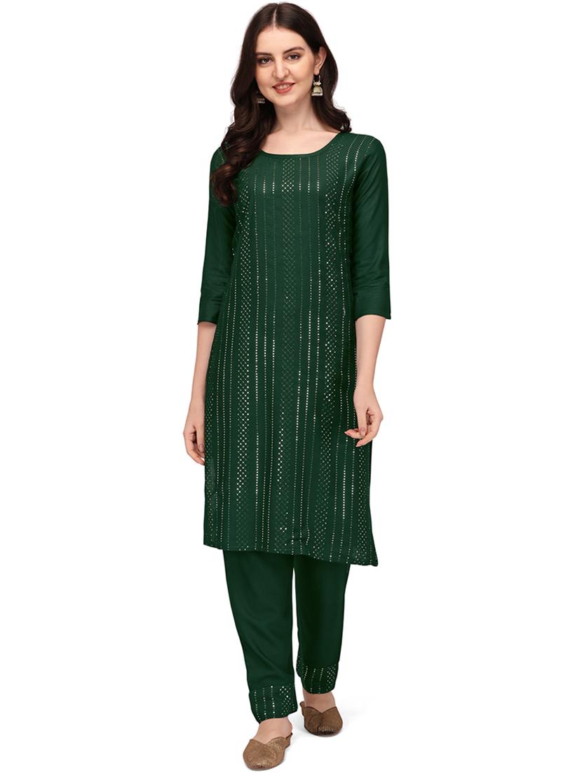self design kurta pant set - 19750212 - Zoom Image - 0
