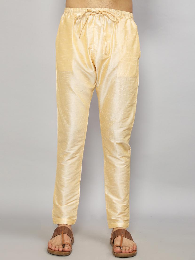 men mandarin collar solid kurta pyjama set - 19753423 - Standard Image - 3