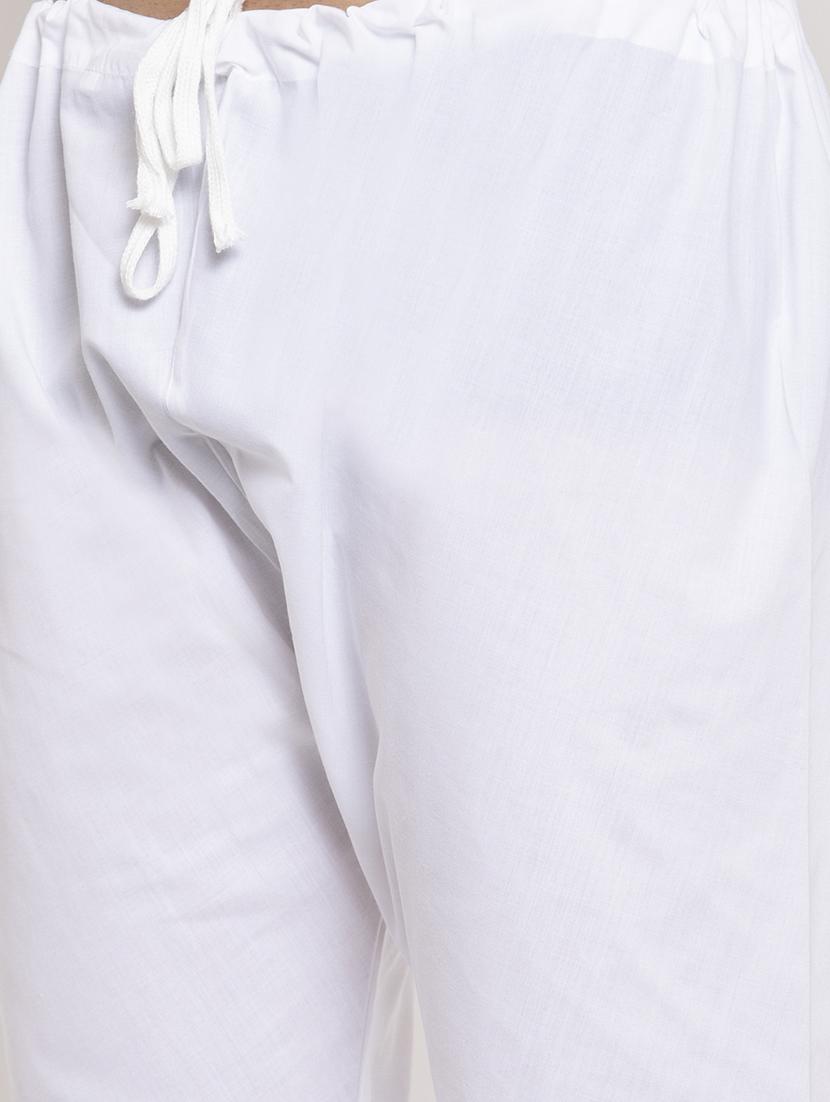 men mandarin collar solid kurta pyjama set - 19753435 - Standard Image - 5