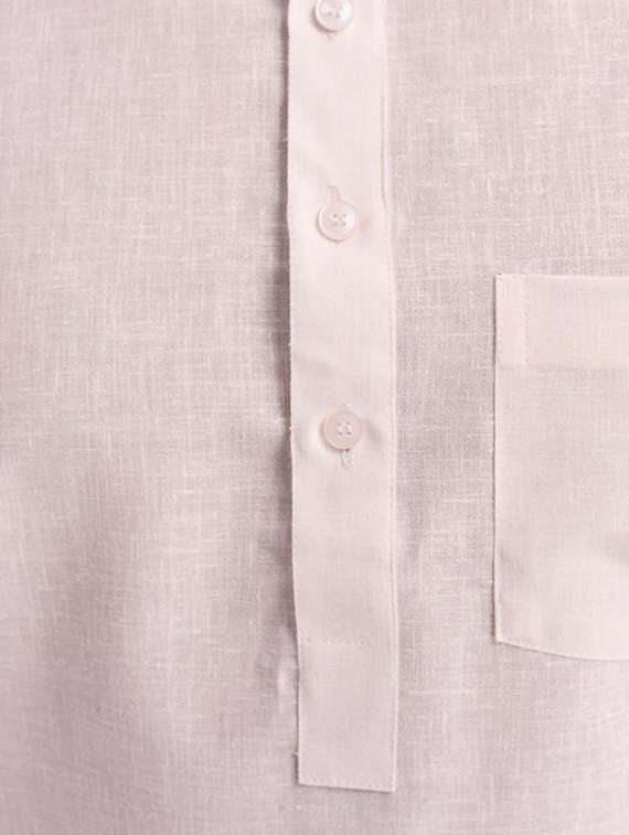 mandarin neck solid kurta pyjama set - 19754268 - Standard Image - 3