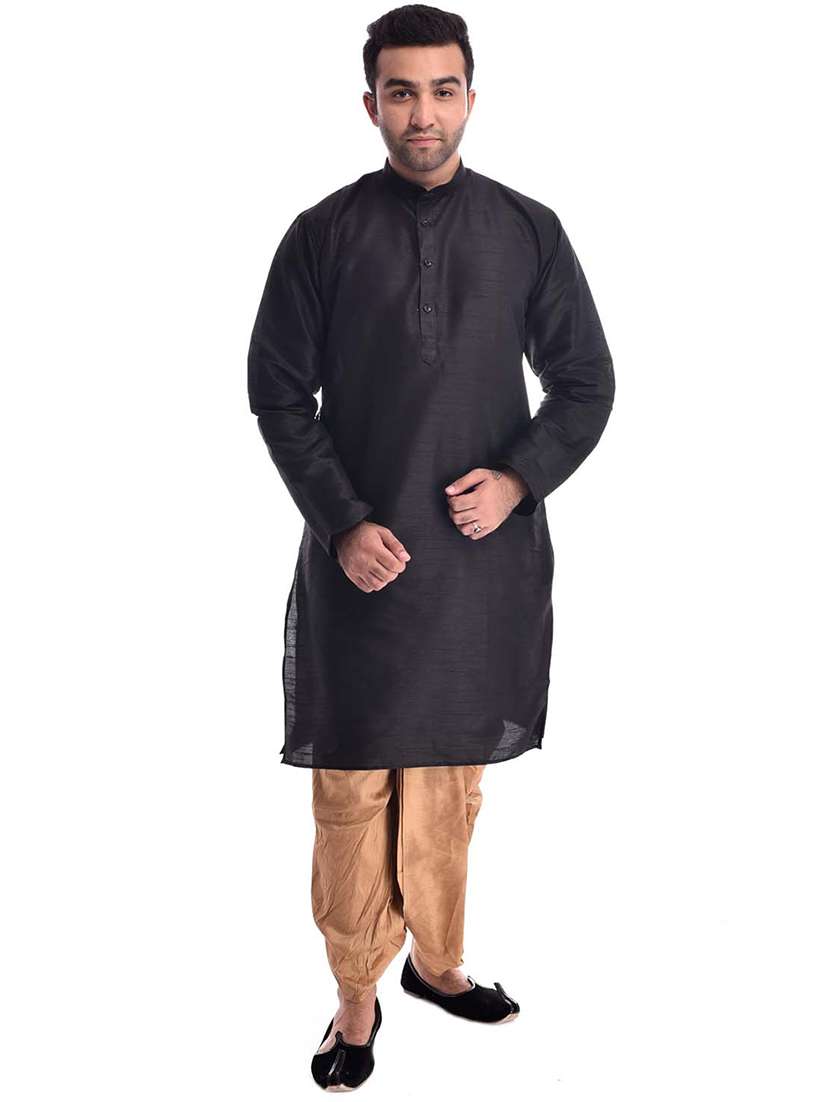 mandarin neck dhoti kurta set