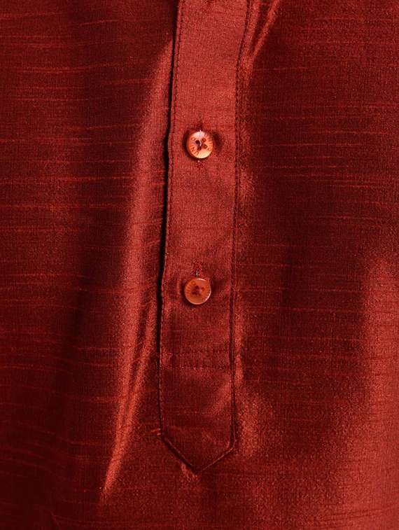 mandarin neck dhoti kurta set - 19754319 - Standard Image - 3