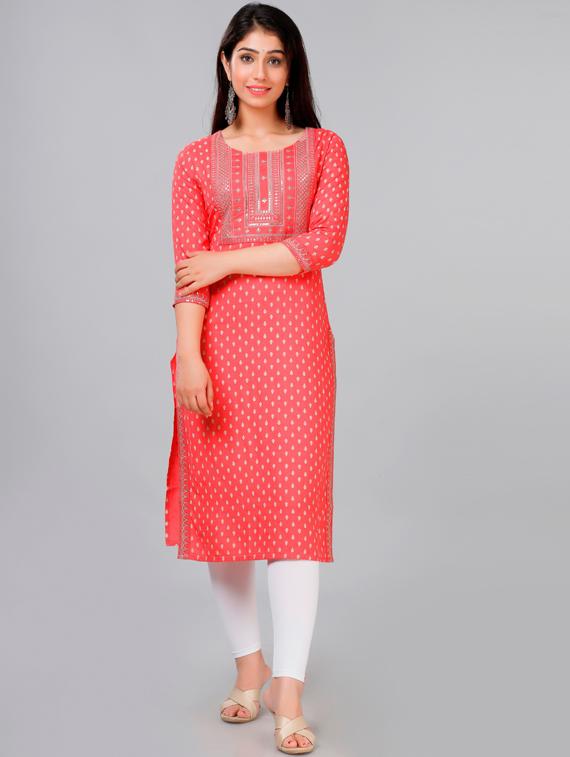 women's straight kurta - 19754707 - Zoom Image - 0