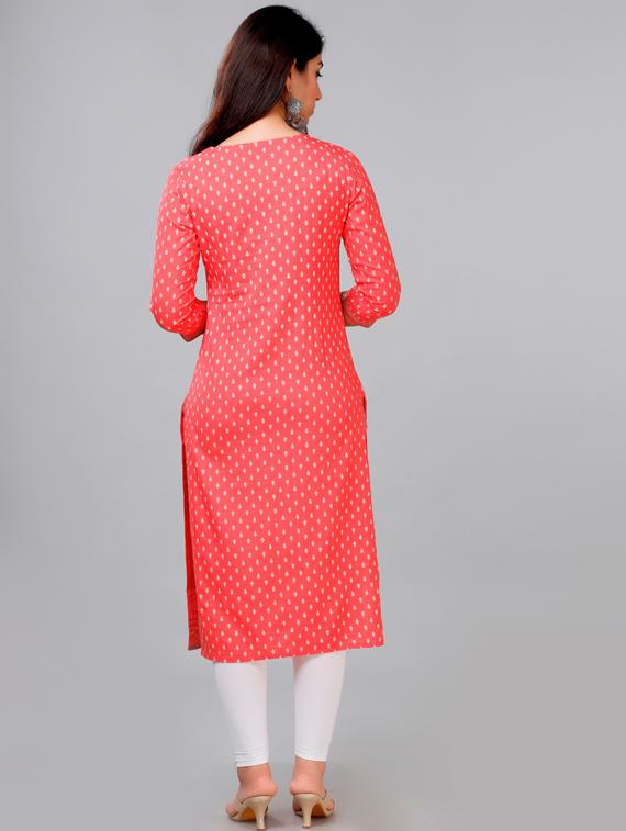 women's straight kurta - 19754707 - Standard Image - 3