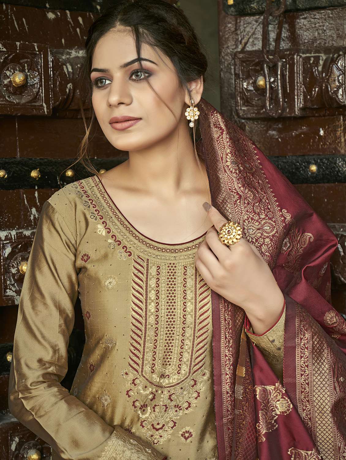 woven unstitched suits - 19754807 - Standard Image - 3
