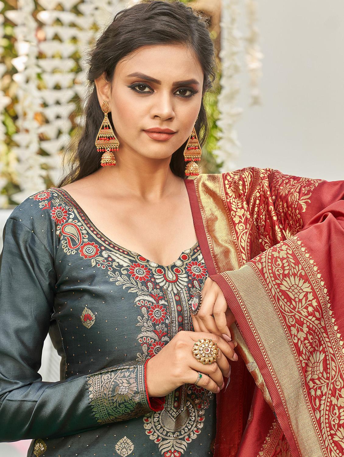 woven unstitched suits - 19754817 - Standard Image - 3