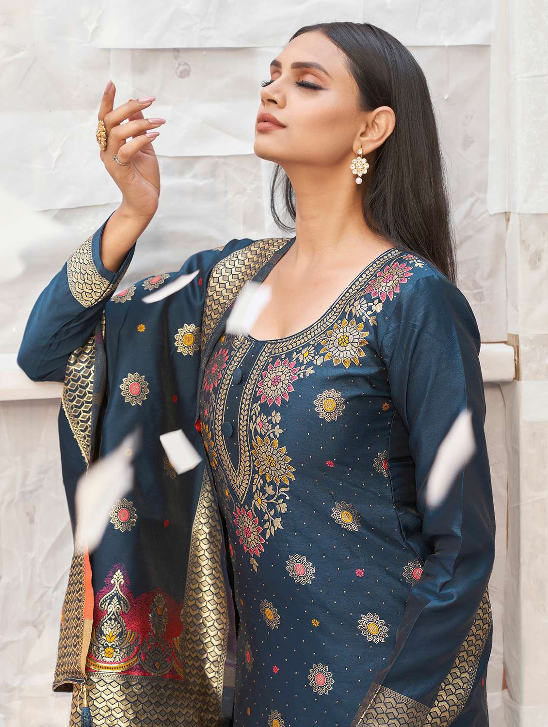 woven unstitched suits - 19754822 - Standard Image - 3