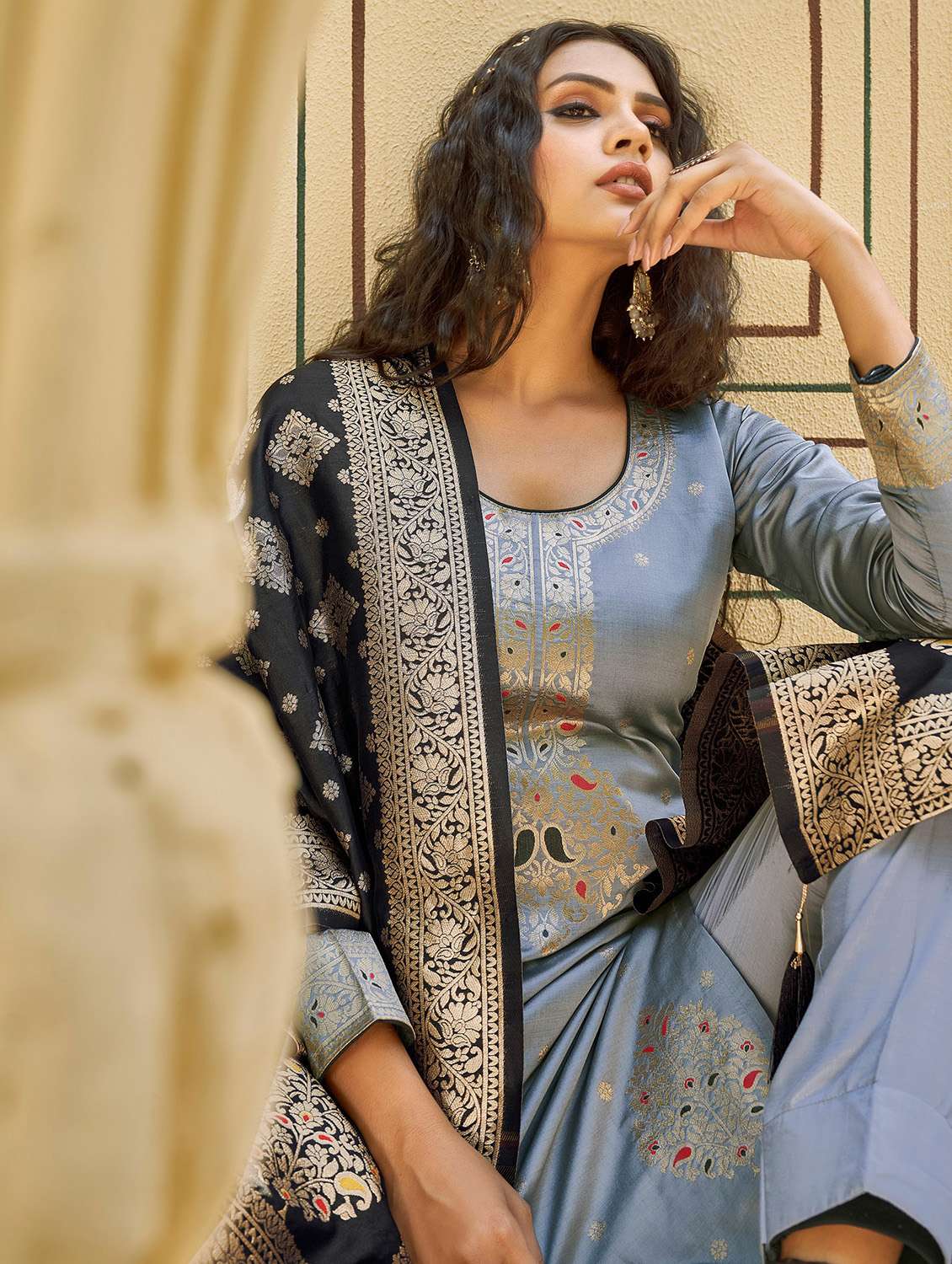 woven unstitched suits - 19754832 - Standard Image - 3