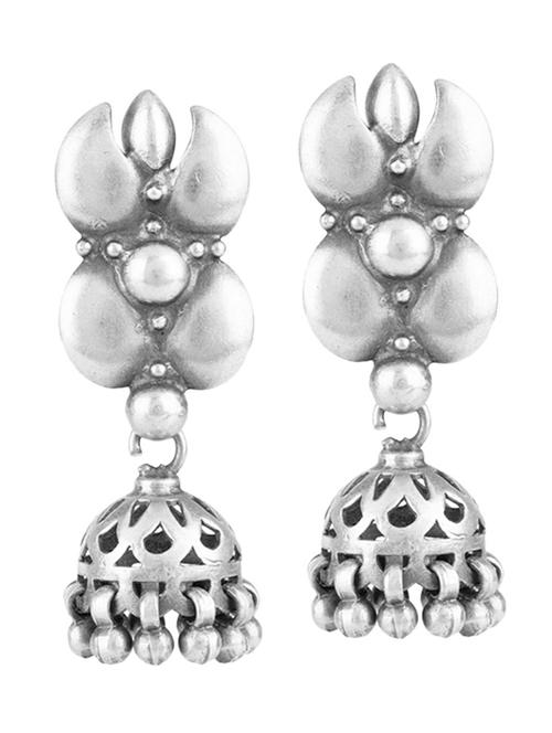silver brass studs earring - 19754989 - Standard Image - 0