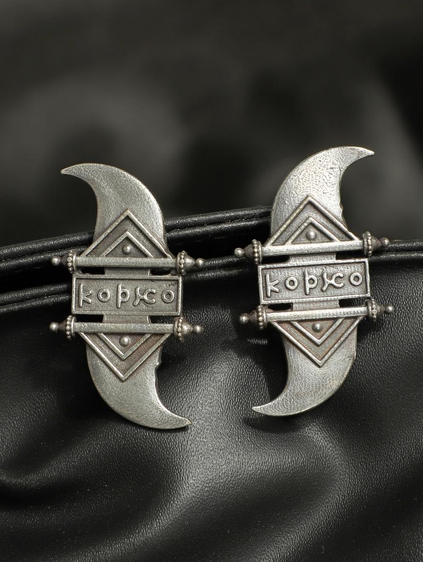 silver brass studs earring - 19755019 - Zoom Image - 0