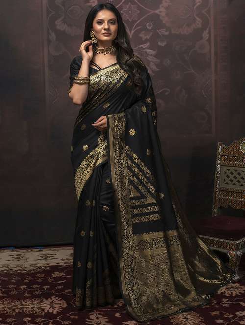 self designed woven saree with blouse - 19755058 - Standard Image - 0