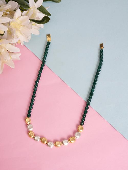 green brass long necklace - 19755187 -  Standard Image - 0