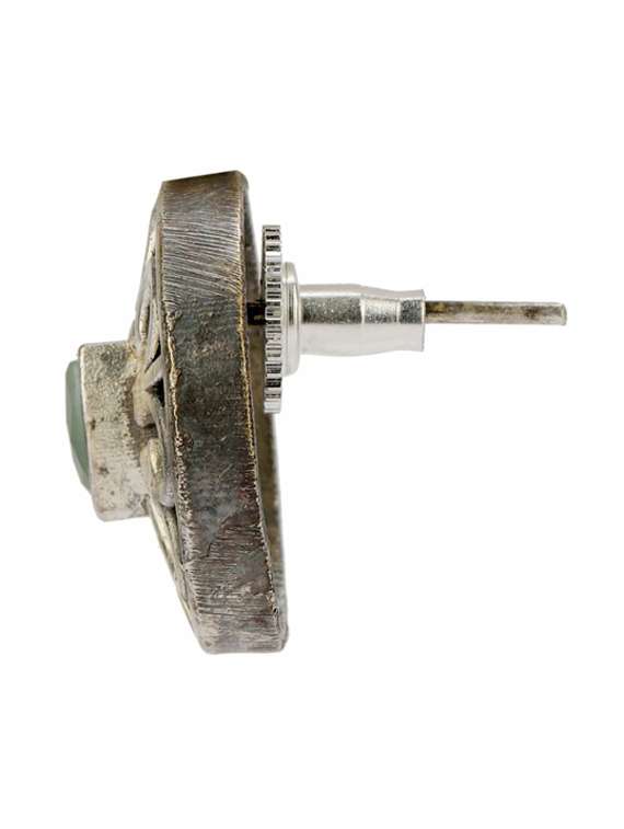 sliver brass oxidised long necklaces and earring  - 19755327 -  Standard Image - 3