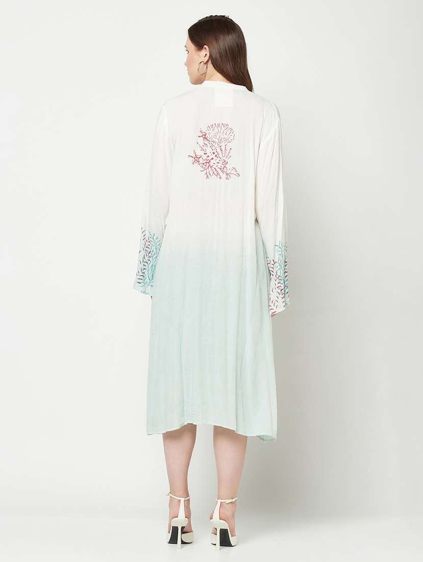 women's leaf print dress - 19755387 - Standard Image - 3