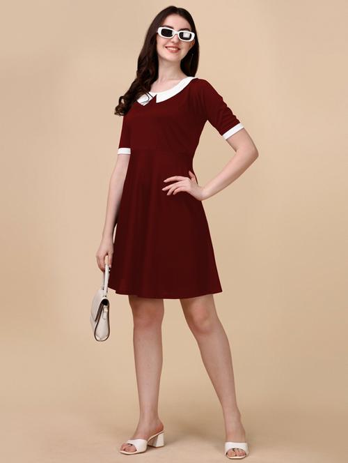 red hosiery aline dress - 19755969 -  Standard Image - 0