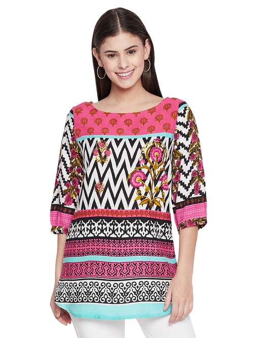 women's straight round neck top - 19756382 -  Standard Image - 0