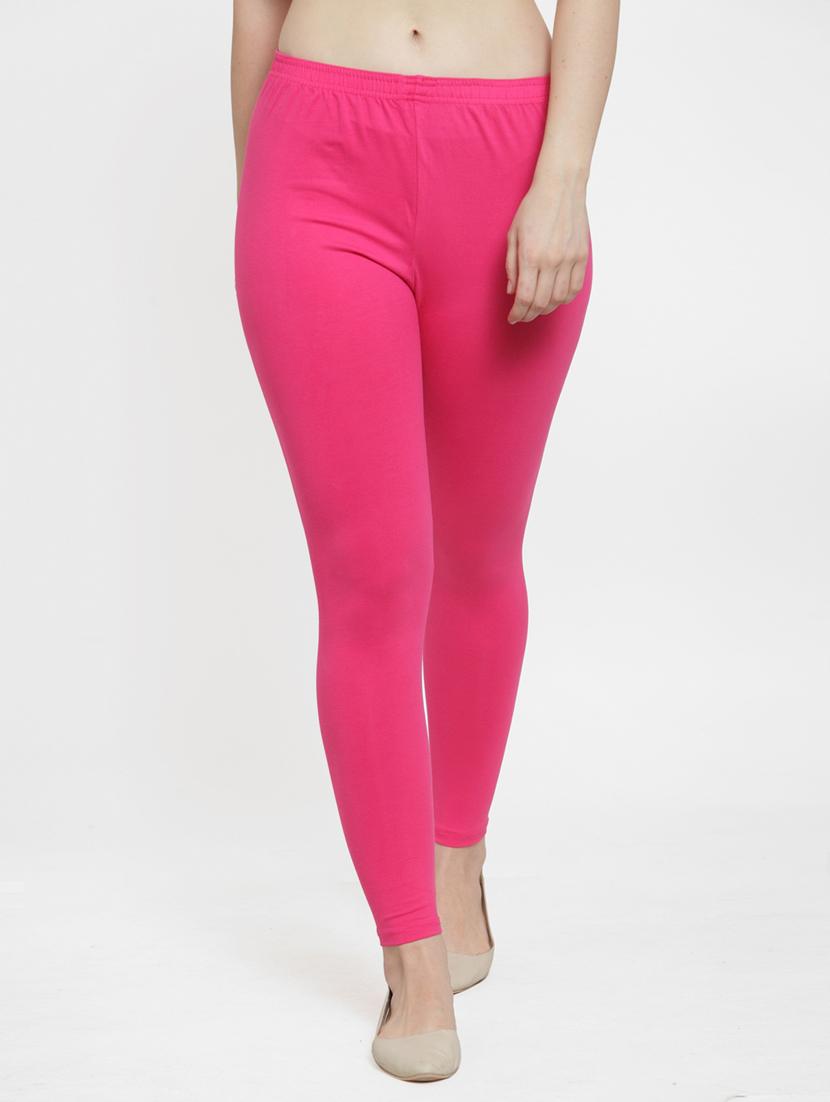pink cotton lycra leggings - 19756647 - Zoom Image - 0