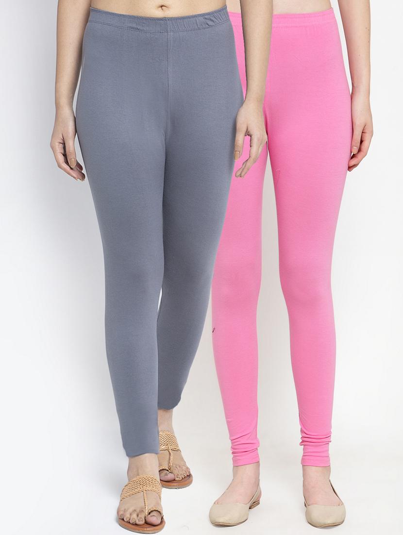 pack of 2 multi colored ankle length legging - 19756747 - Zoom Image - 0