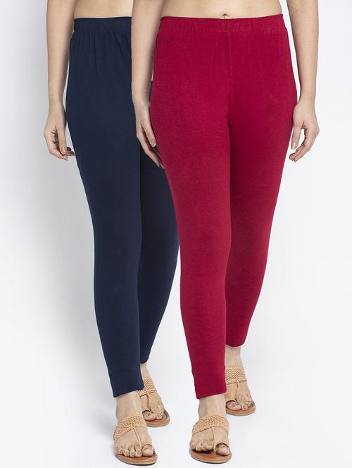 pack of 2 solid lycra leggings - 19756913 -  Standard Image - 0