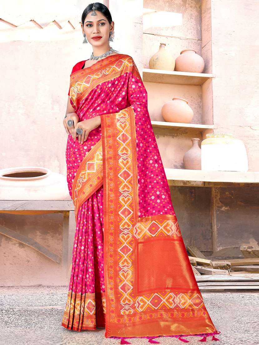 women's banarasi saree with blouse