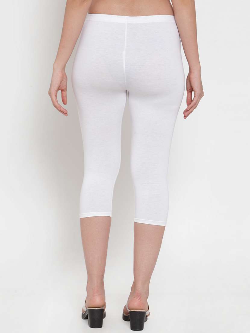 pack of 3 solid capri leggings - 19757238 - Standard Image - 3