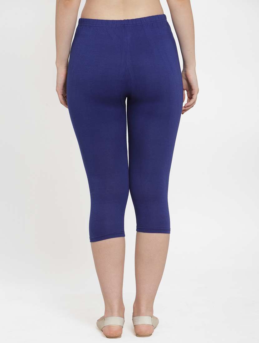 pack of 3 solid capri leggings - 19757287 - Standard Image - 3