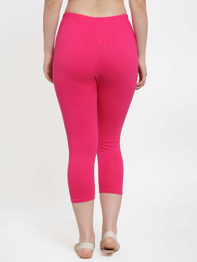 pack of 3 solid capri leggings - 19757318 - Standard Image - 3