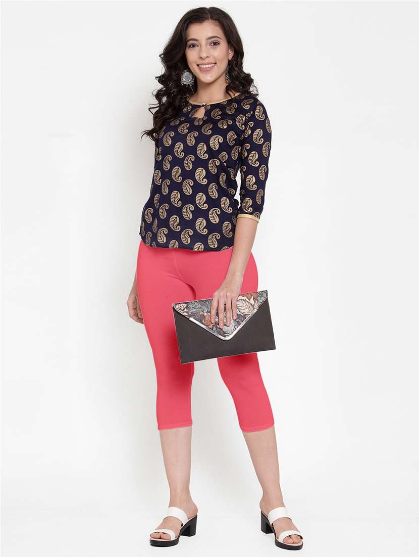 pack of 3 multi colored capri leggings - 19757346 - Standard Image - 5