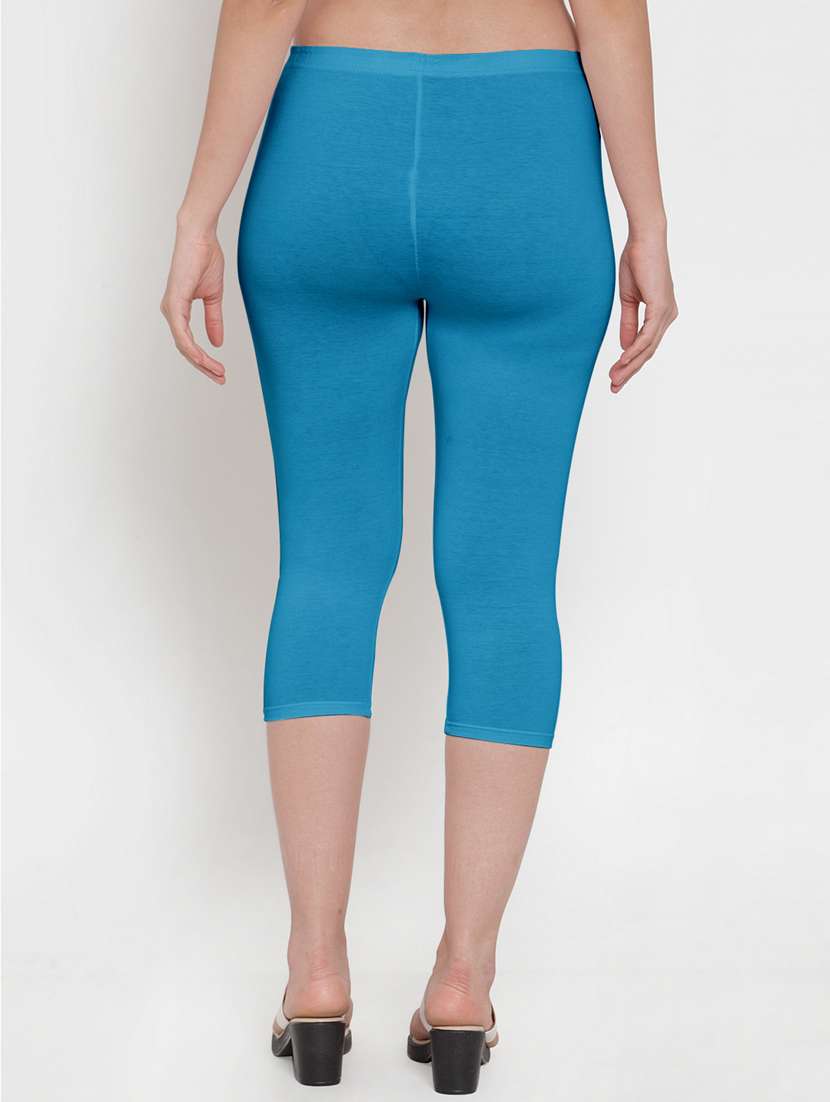 pack of 3 solid capri leggings  - 19757387 -  Standard Image - 3